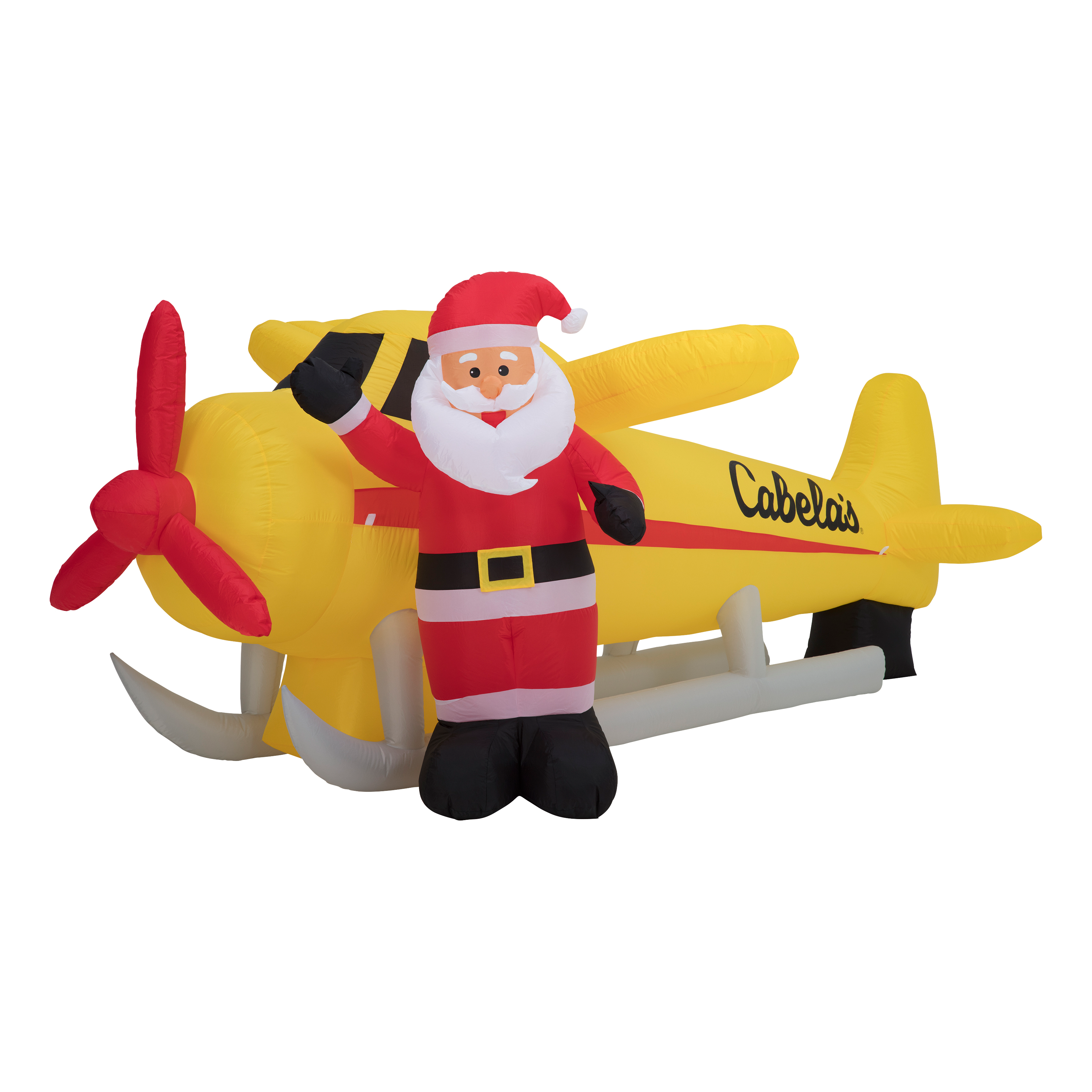 Cabela's 11' Pontoon Plane Santa Inflatable Bass Pro Shops